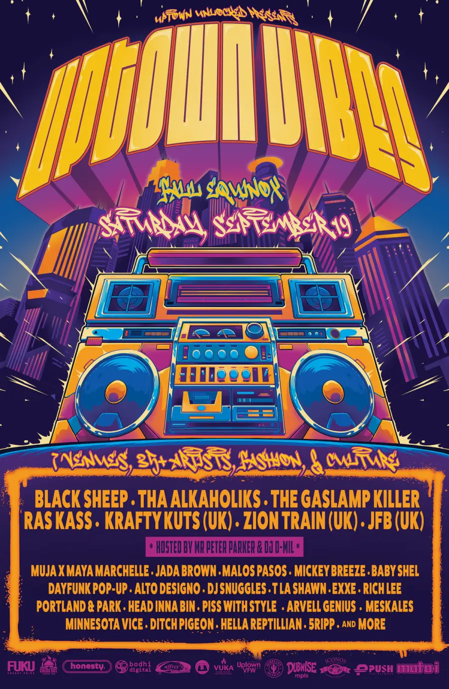 Collectible holographic Uptown Vibes poster